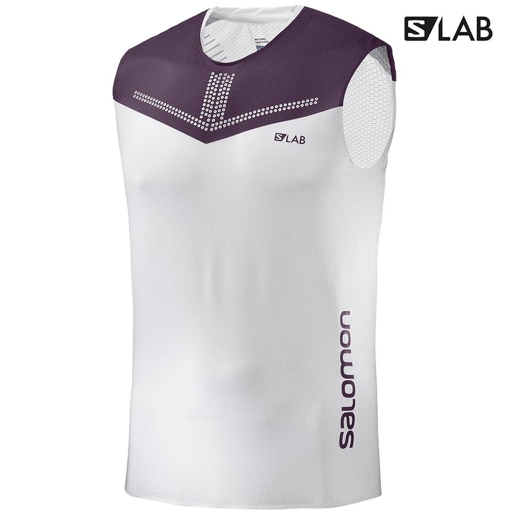 Camiseta Sin Mangas Salomon Hombre Blancas - Salomon Argentina S/LAB SENSE M,420317-UKA